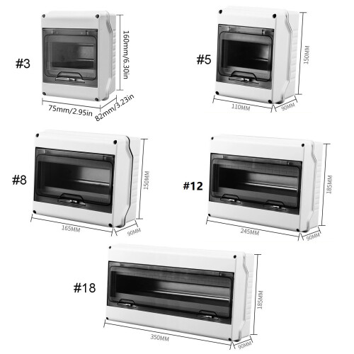 3/5/8/12/18Ways Plastic Circuit Breaker Distribution-18 ways 1