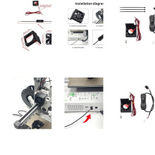 Fortschrittlicher Kühllüfter 4010 Lüfter für Lab Mini 3DPrinter Extrudermotor Einfache Einstellung