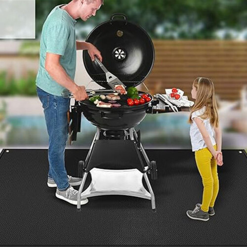 Feuerfeste und hitzebeständige Grillmatte – Extragroß 80"x48" 2