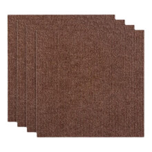 SelfAdhesive Carpet Flooring, Reusable, AntiStatic, Brown 50*50CM*26pcs