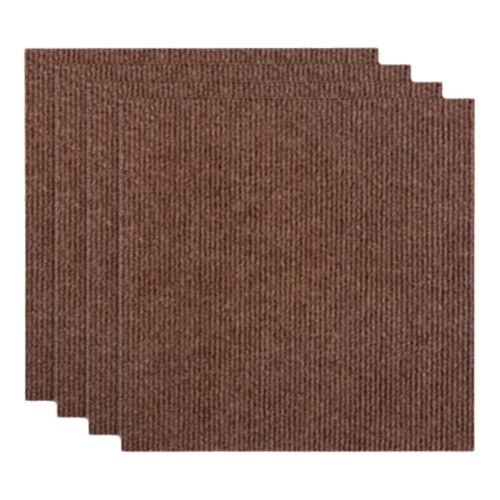 SelfAdhesive Carpet Flooring, Reusable, AntiStatic, Brown 50*50CM*26pcs