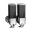 Distributeur de savon simple et Double,-Double bouteille noire 1