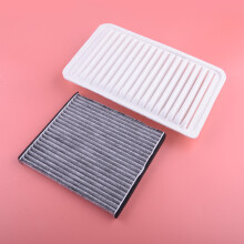 2 Stück/Set Auto Carbon Innenraum-Klimaanlage Motorfilter Kombination passend für Lexus ES330 RX350 Toyota Camry Sienna Solara 17801-0H010