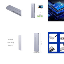 Dual-Protokoll M.2 NVMe SSD-Gehäuse 10Gbps Festplattengehäuse-Tool für 2280/2260