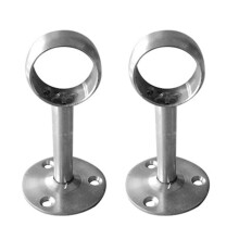 2Pcs Curtain Rod Ceiling-Mount Bracket Heavy Duty Rod Socket-19