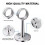 2Pcs Home Hanging Rail Rod Support Socket Closet Pole-25 6
