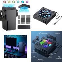 Speed Cooling Ventilator LED-Lichter Leises Gaming-Zubehör für Spielgeräte