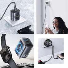 Stazione di ricarica portatile USB C veloce 3 in 1 da 20W per smartwatch tablet Hub di ricarica per case