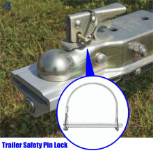 Quick Trailer Kupplung Sicherung Snap Pin Lock 1/4" 6 mm Durchmesser x 50mm 70mm D-Ring Rundbogen Anhängerkupplung Hakenboot Fahrradwagenteile