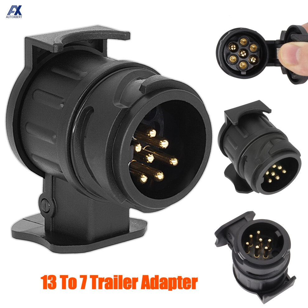 12V 13 To 7 Pin Trailer Socket Adapter Waterproof Truck Caravan Towing Electric Adapter Trailer Wiring Connector Tow Accessories 6935161453034