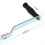 Ergonomic iron for boat trailers, winch, crank handle, and improved control (silver) 5