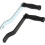 Ergonomic iron for boat trailers, winch, crank handle, and improved control (silver) 4