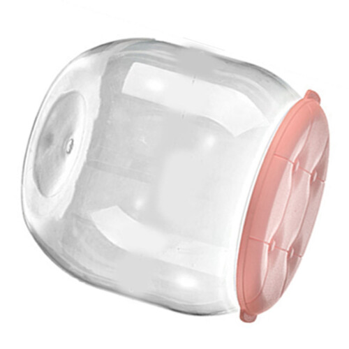 Pink Plastic Round Toy Storage Stool, 46.2oz, Multi-Purpose