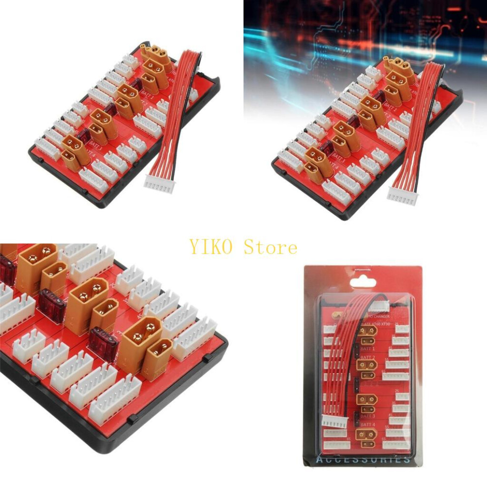 K32c Xt60 Xt30 Battery Board, Efficiently Balances Up To 4 2-8S Packs 6935161435115