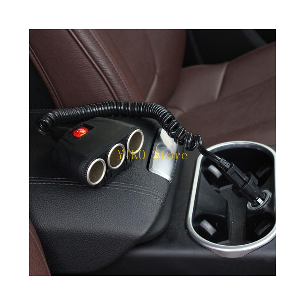 K32c 3 Socket Charging Adapter Splitter Car Adapter With Secure Locking Extender Car Adapter For Phone 6935161431704
