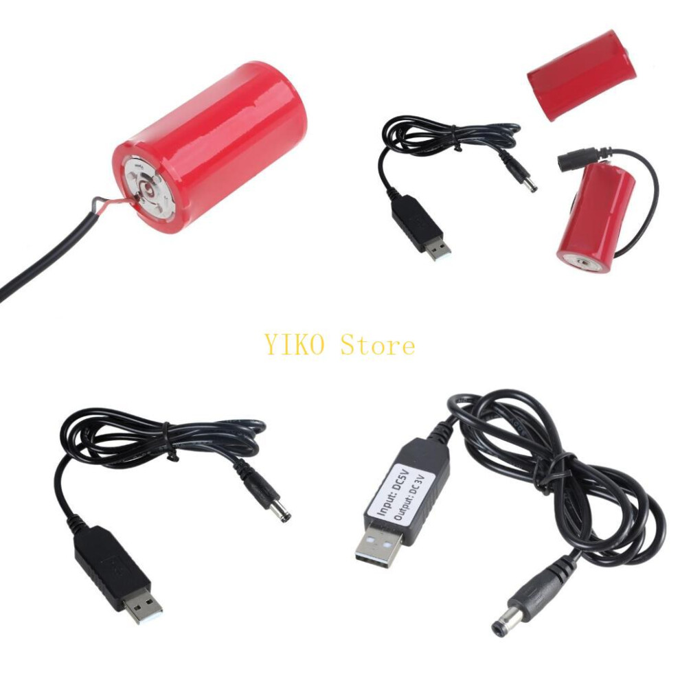 K32c Usb 5V2a To 3V Lr20 D Battery Line 3V Lr20 D Battery Eliminating Converter Power Cable Replaces 2X1.5v Batteries 6935161435023