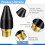 20 Pcs Black Rubber Air Tool Tip Air Nozzle Replacement Blow 4
