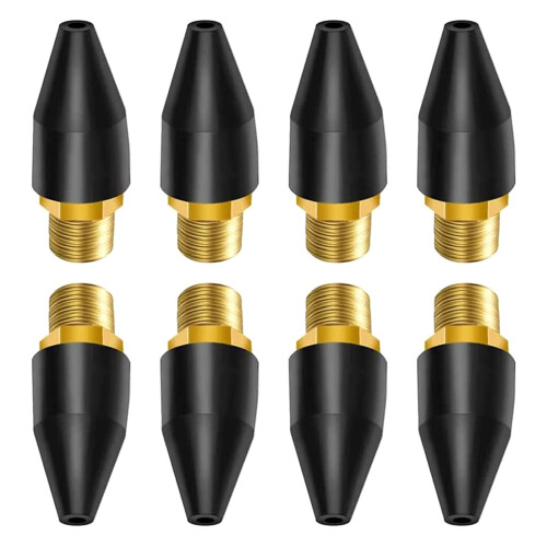 20 Pcs Black Rubber Air Tool Tip Air Nozzle Replacement Blow 1