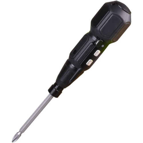 Electric Screwdriver Adjustable Speed 3.6V USB Rechargeable Cordless With LED Light Removable Bits 1