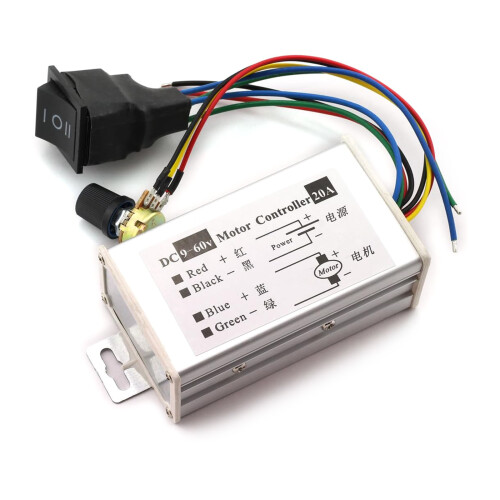 Contrôleurs de vitesse DCMotor DC9V-60V 20A Modules de