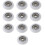10Pcs Nylon Plastic Round Pulley Replacement Sliding Bearing 1