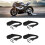 4 Stück Motorrad Gepäckseil Doppelklemme 60cm Elastisch retractable Schwarz 1