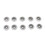 10Pcs Nylon Plastic Round Pulley Replacement Sliding Bearing 3