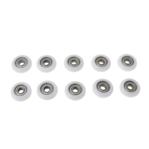 10Pcs Nylon Plastic Round Pulley Replacement Sliding Bearing 2