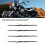 4 Stück Motorrad Gepäckseil Doppelklemme 60cm Elastisch retractable Schwarz 7