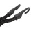 4 Stück Motorrad Gepäckseil Doppelklemme 60cm Elastisch retractable Schwarz 8