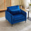 Living And Home Single Sofa Armchair, Navy Blue 2