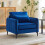 Living And Home Single Sofa Armchair, Navy Blue 1