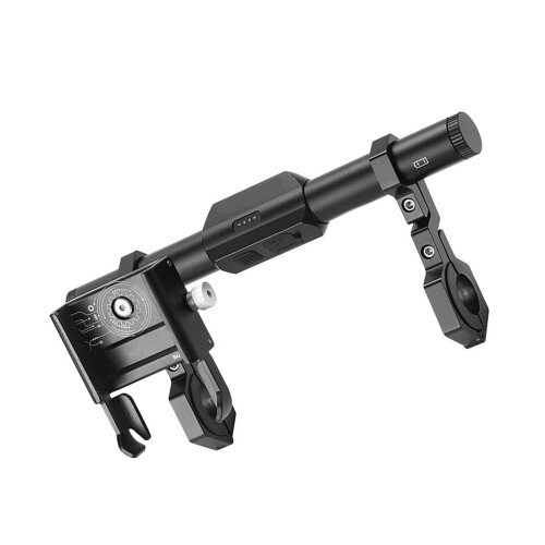 Multifunctional Bicycle Light Handlebar Extender 360 Degree Rotating Holder for Commuters, LED Compatibility, Adjustable Size