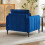 Living And Home Single Sofa Armchair, Navy Blue 4
