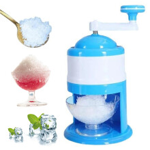 Snow Cone Machine Manual Ice Shaver DIY Hand Crank Crusher for Home Parties and Slushy Treats