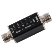 Kompakter 5-100W SWR-Meter für Antennen, Kurzwellenradio mit LED-Anzeige – NEU