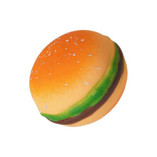(L) Realistic Hamburger Squeeze Toy For Stress Reduce Soft Sensory Squeezable Play Food Toy for Adult Office Hand Relax  S