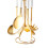 (white) 7-Piece Utensils Set with Holder, Non Stick Kitchen Utensil Set with Rotating 2