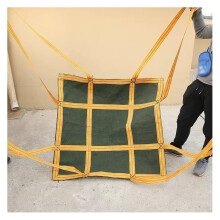 Cargo Lifting Net Crane Pallet Net Polyester Canvas Load 1.52 Ton Size 120x120 cm Cement Tray Bag Forklift Compatible