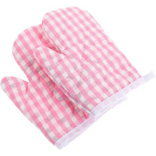 (COLOR 4) Children Play Kitchen Heat Resistant Kitchen Gloves for Children Toddlers Pack of 2red