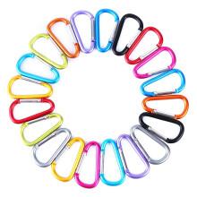 20Piece DRing Carabiner Hooks with Spring Clips for Outdoor Camping Gear Professional Snap Hook Buckles for Camping Equipment