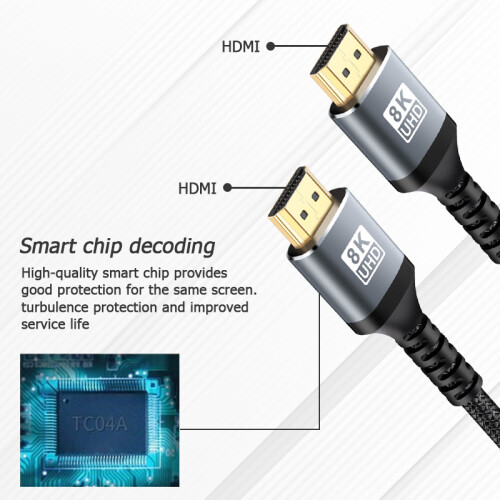 Cable HDMI 2.1 8K a 60Hz / 4K a 120Hz MultiColor 3 m 2