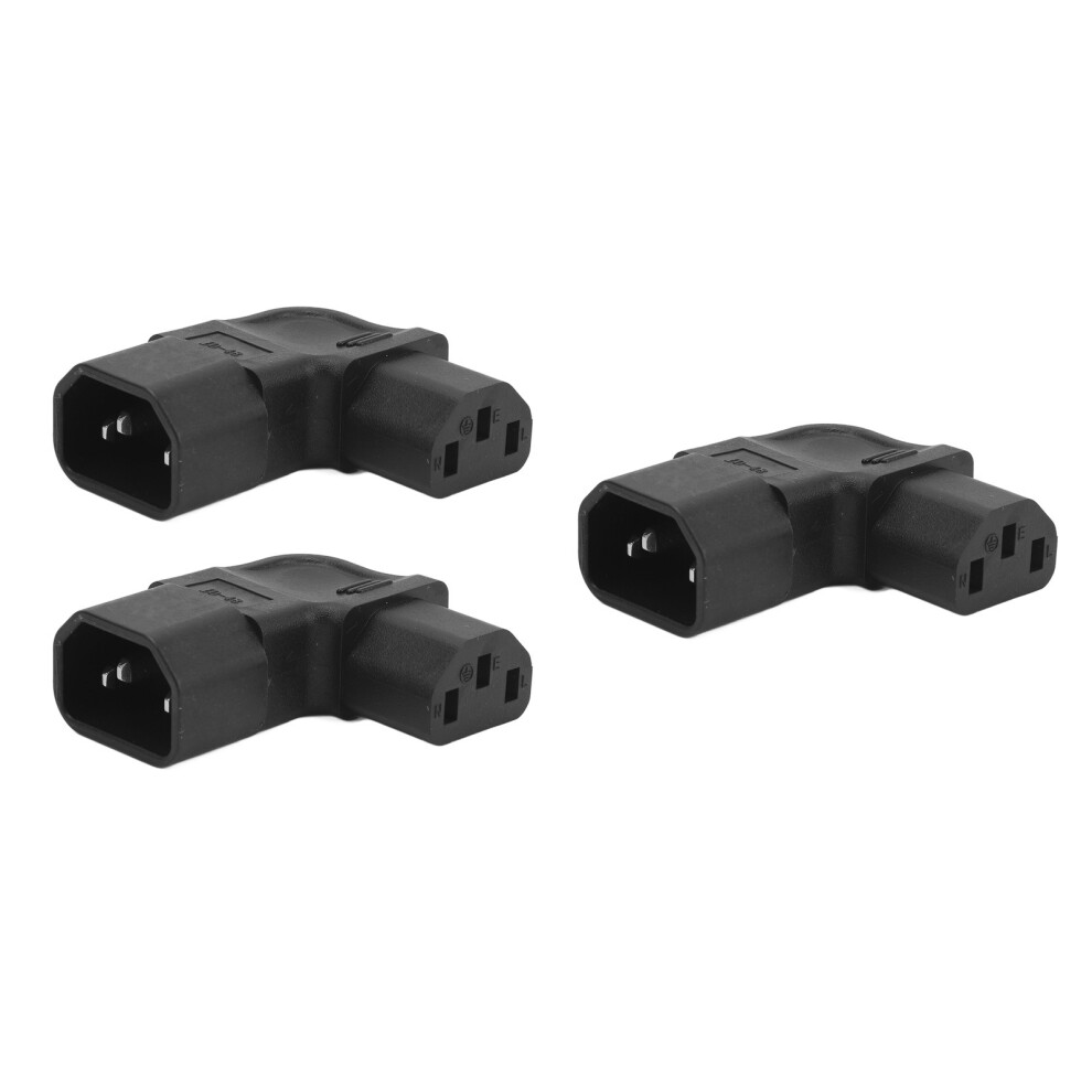 3Pcs Iec320 C14 To C13 Power Adapter 90 Right Angle 250V 2500W 4361368996289
