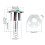 Toilet Button Cover Oval-shape Double Pressing Tanks Push Water 3