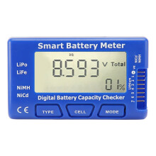 5-in-1 Digitaler Batterietester, ABS, Spannung 6,5 V–29,4 V, LCD-Display