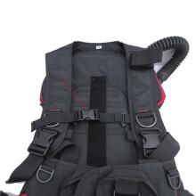 BCD Sternum Strap for Scuba Diving, Quick Release Chest Harness with Durable Nylon Clip, Adjustable Size, Black