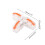 Push-in Terminal Block Conductor Quick Wire-Gray orange 4