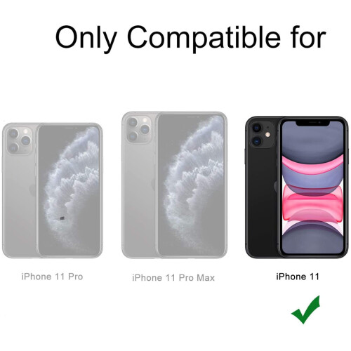 iPhone 11 Hülle mit Kartenhalter TPU transparent 1
