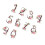Type 1 30P Floral Number Stickers, Self-Adhesive 8
