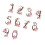 Type 1 30P Floral Number Stickers, Self-Adhesive 11